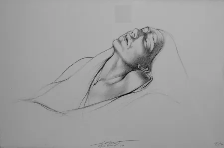 Litografía Pignon-Ernest - Portrait