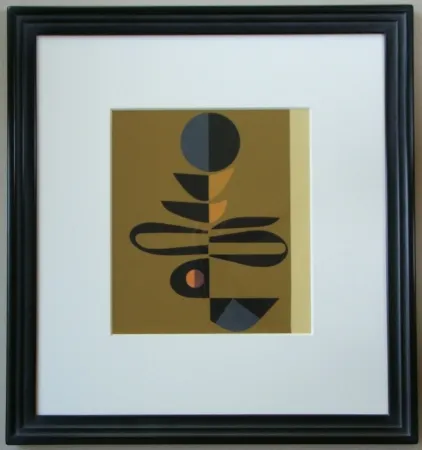Serigrafía Pillet - Composition, 1967
