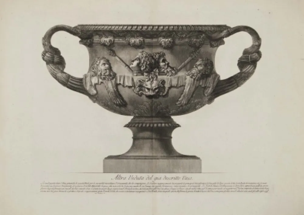 Grabado Piranesi - Vaso