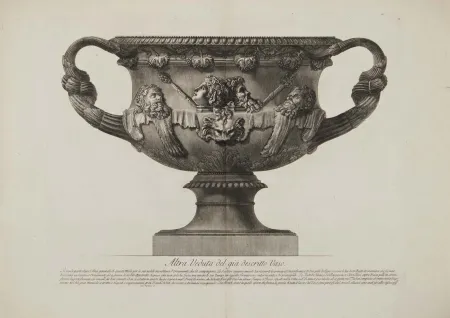 Grabado Piranesi - Vaso