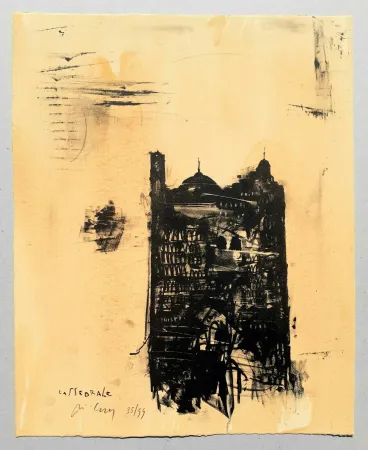 Litografía Pizzi Cannella - Cattedrale