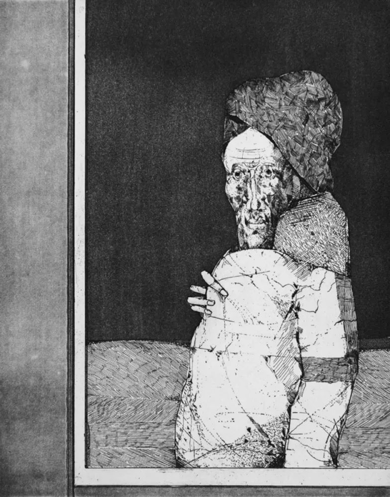 Aguafuerte Plattner - La finestra