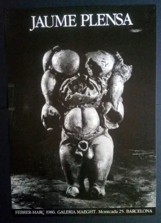 Cartel Plensa - JAUME PLENSA MAEGHT 1986 