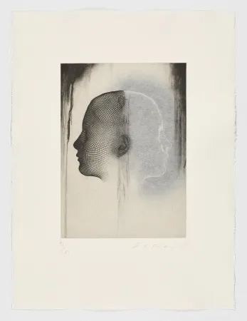 Aguafuerte Plensa - Sin titulo