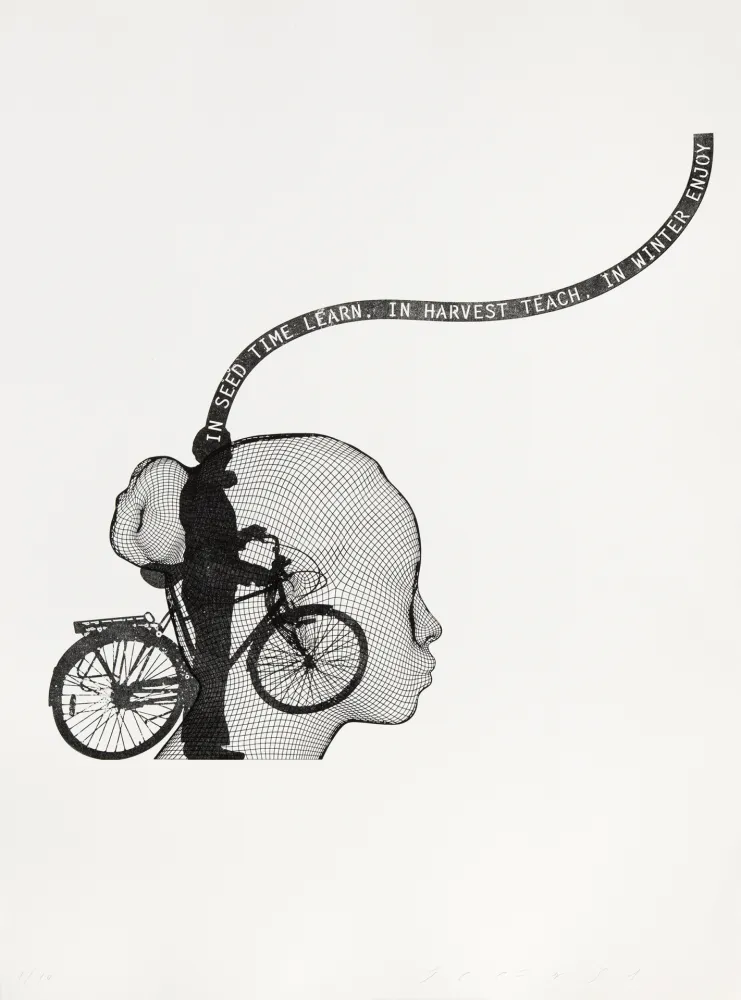 Grabado Plensa - Suite du temps VII