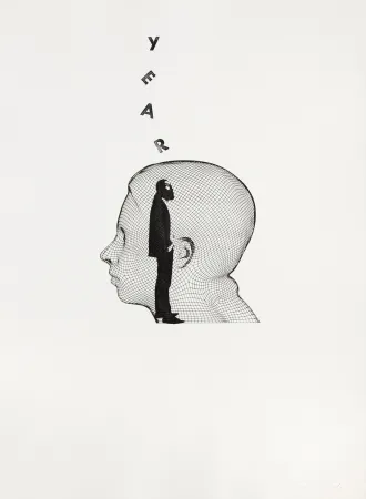 Grabado Plensa - Suite du temps XIV