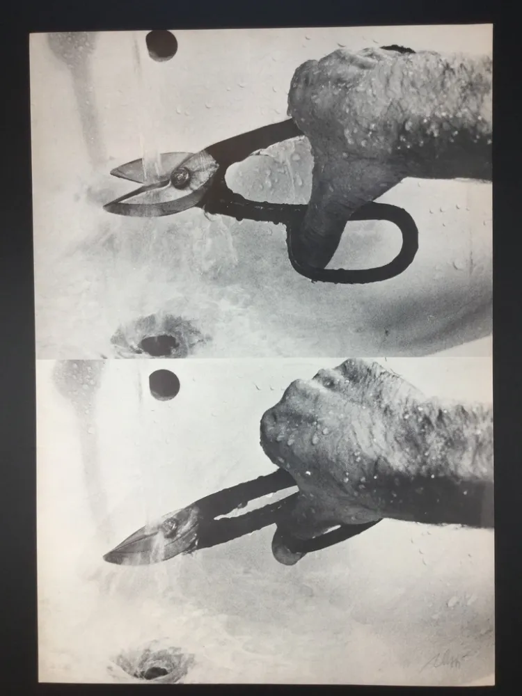 Litografía Plessi - Naufragio 