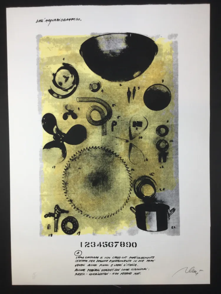 Litografía Plessi - Untitled 