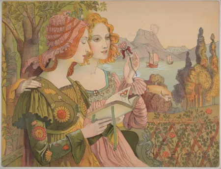 Litografía Point  - La légende dorée, 1897