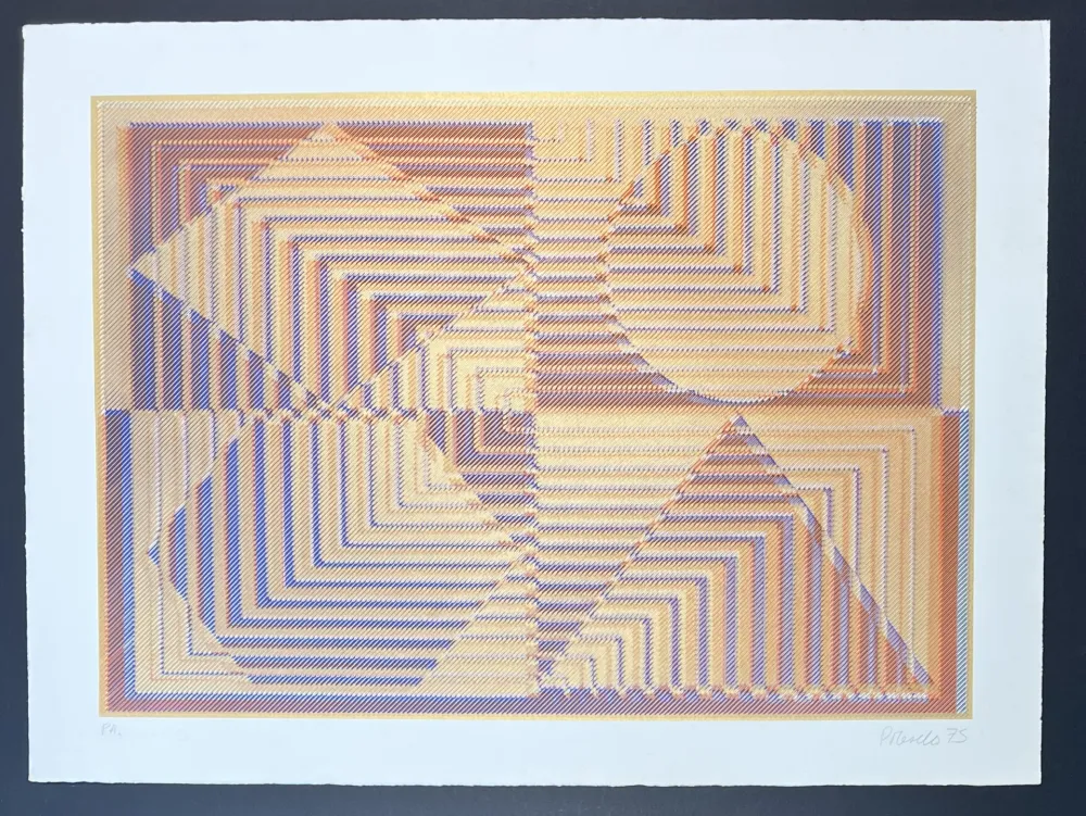 Serigrafía Polesello - Rogelio Polesello (1939-2014) - Agata - Screen printing on BFK Rives paper - 1975