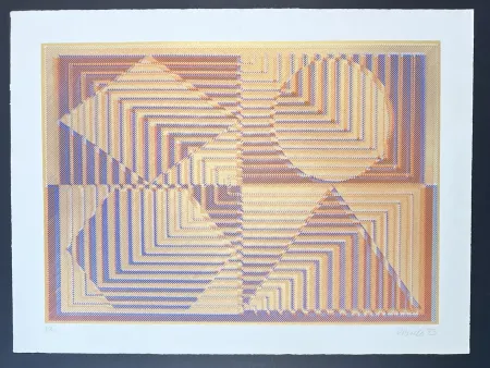 Serigrafía Polesello - Rogelio Polesello (1939-2014) - Agata - Screen printing on BFK Rives paper - 1975