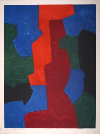 Litografía Poliakoff - Composition, 1975
