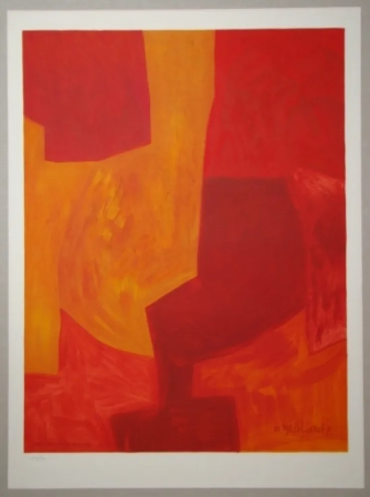 Litografía Poliakoff - Composition gouache 1969