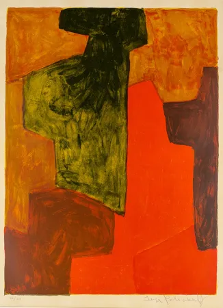 Sin Técnico Poliakoff - Composition orange et verte