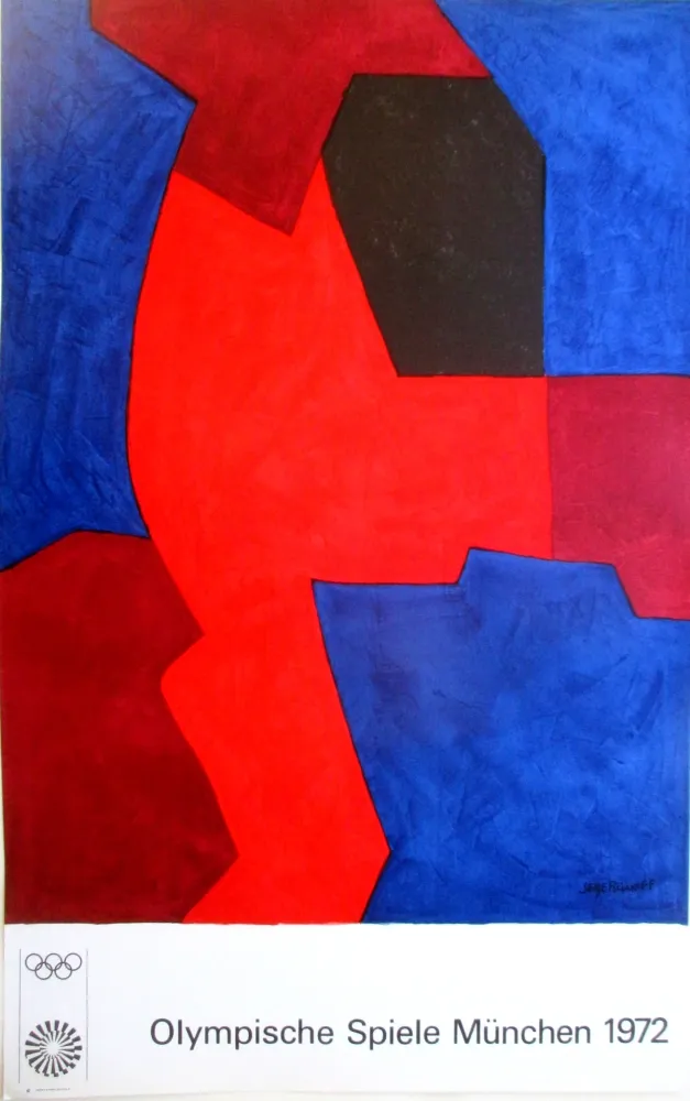 Litografía Poliakoff - OL 1972, original colourlithograph
