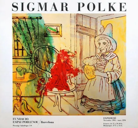 Cartel Polke - Exhibition Poster Espai Poblenou