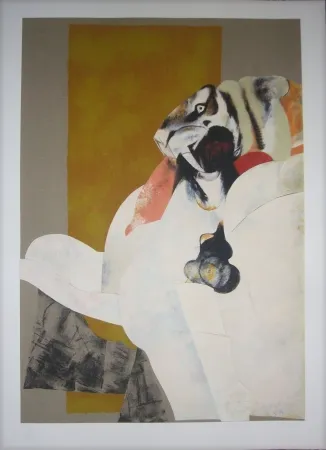 Litografía Pomar - Lion