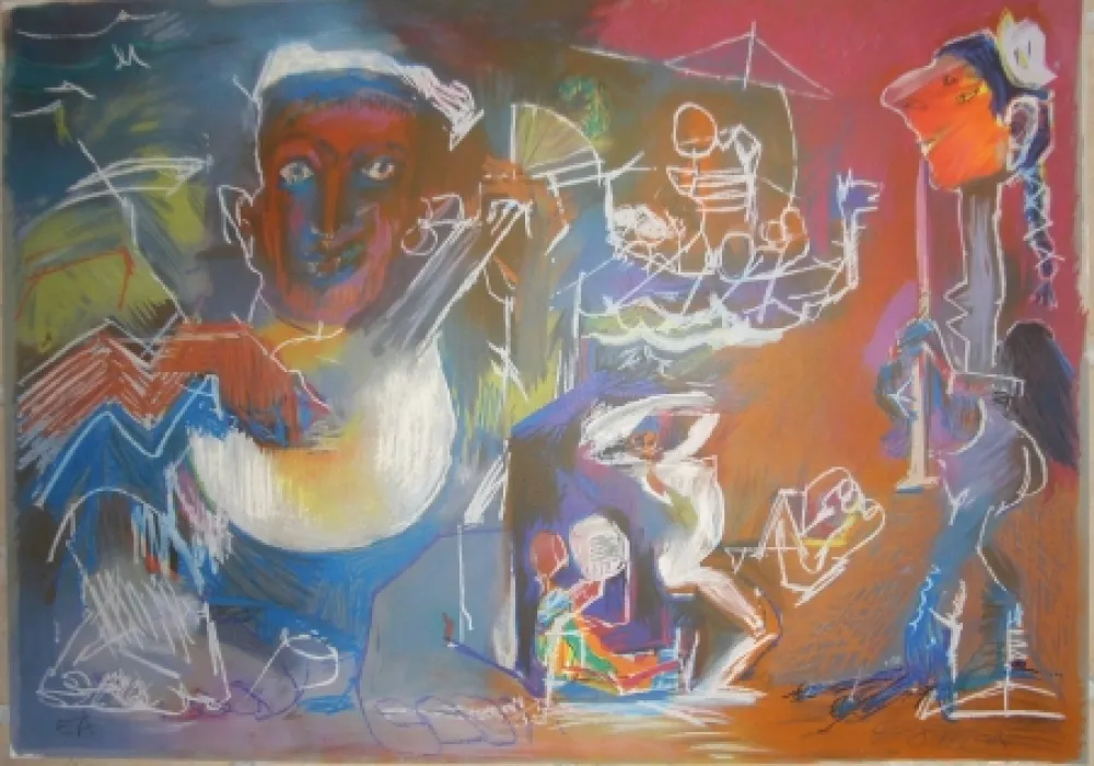 Litografía Pomar - Sans titre