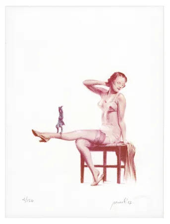 Litografía Pomet - Rodéo