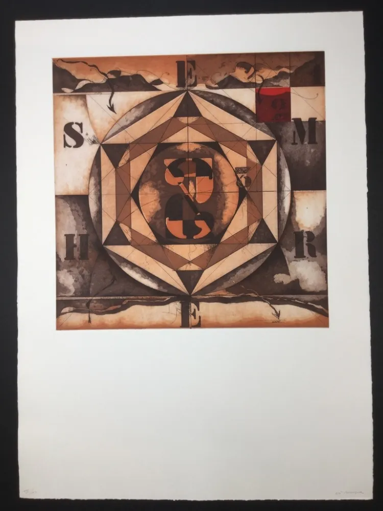 Aguafuerte Y Aguatinta Pomodoro - Numero oltre il visibile