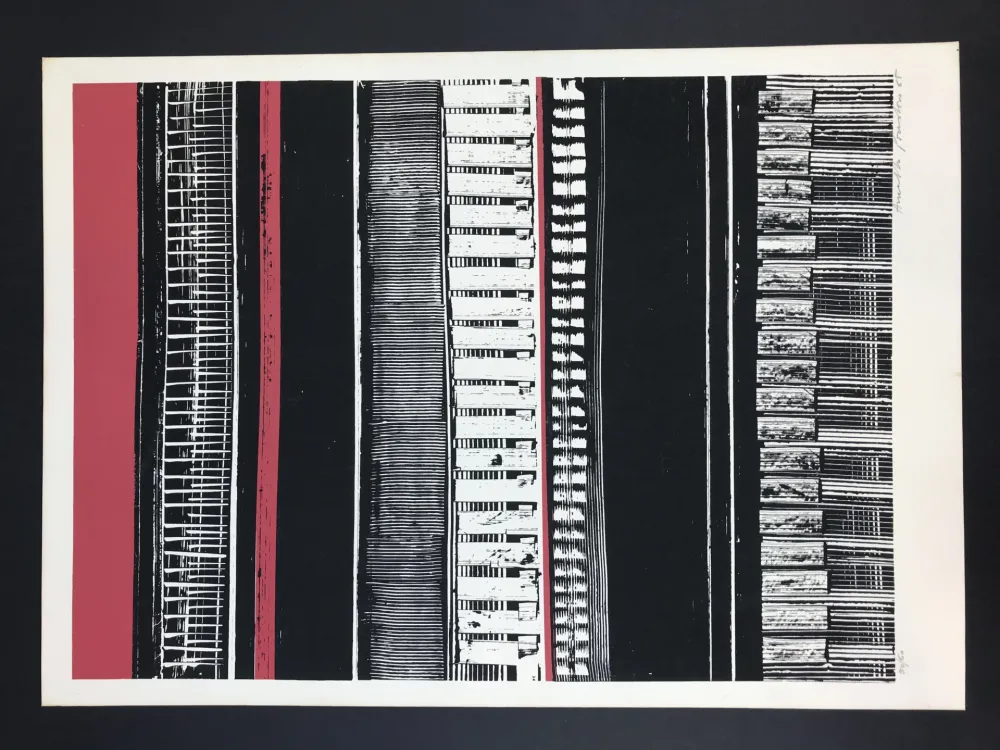 Serigrafía Pomodoro -  Strutturazione, 19655