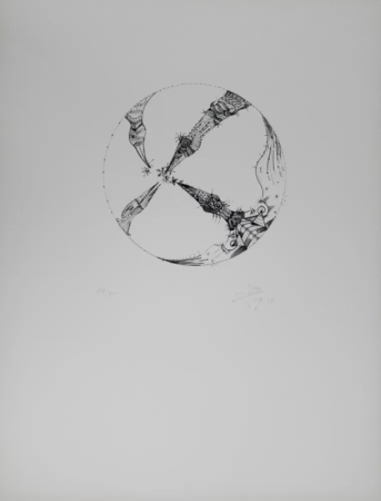 Litografía Ponç - 4 pájaros (4 Birds)