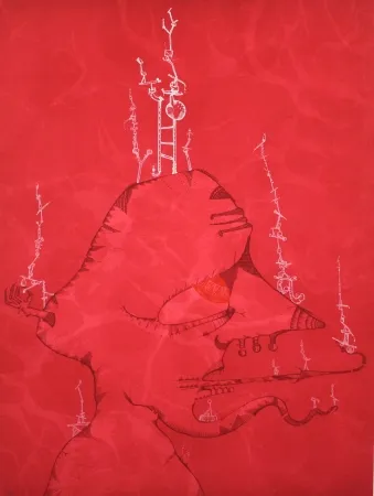 Litografía Ponç - Barcelona 1