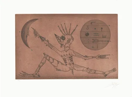 Aguafuerte Y Aguatinta Ponç - Entre dues llunes