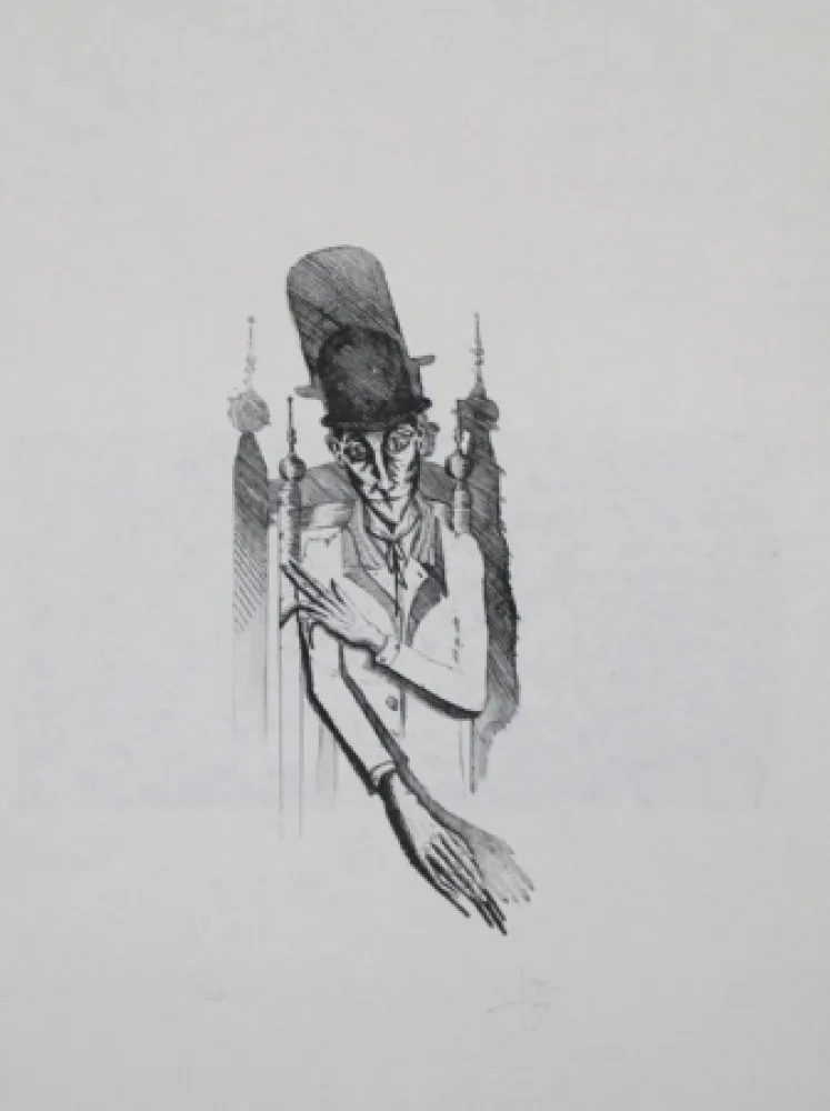 Grabado Ponç - Kafka 7