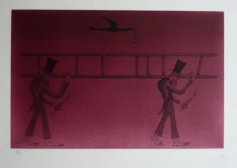 Aguafuerte Y Aguatinta Ponç - Nocturne