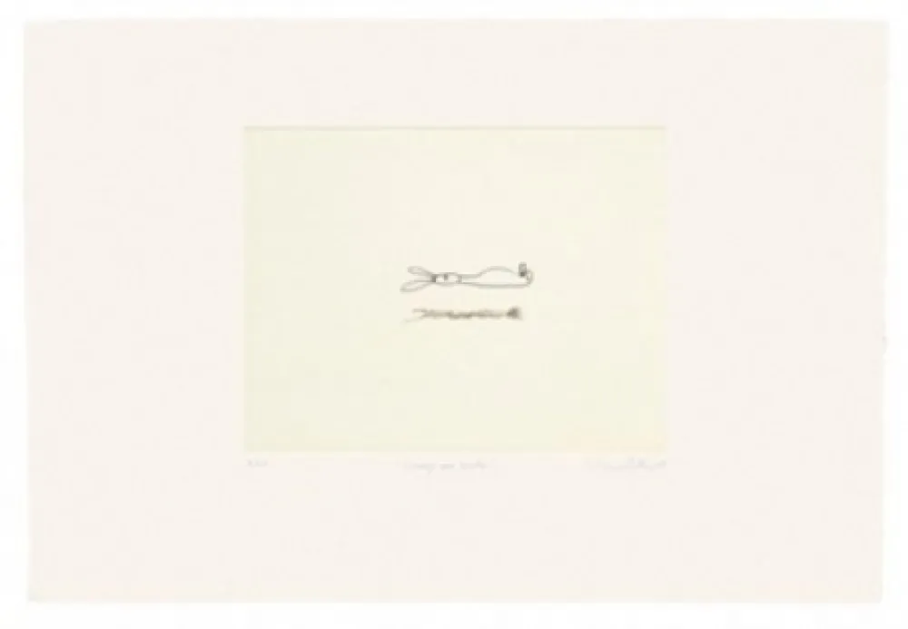 Grabado Porter - Conejo que levita