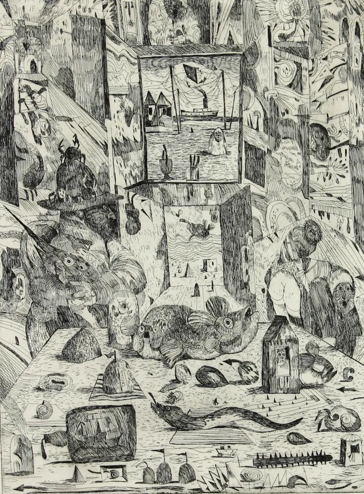 Litografía Possenti - SENZA TITOLO