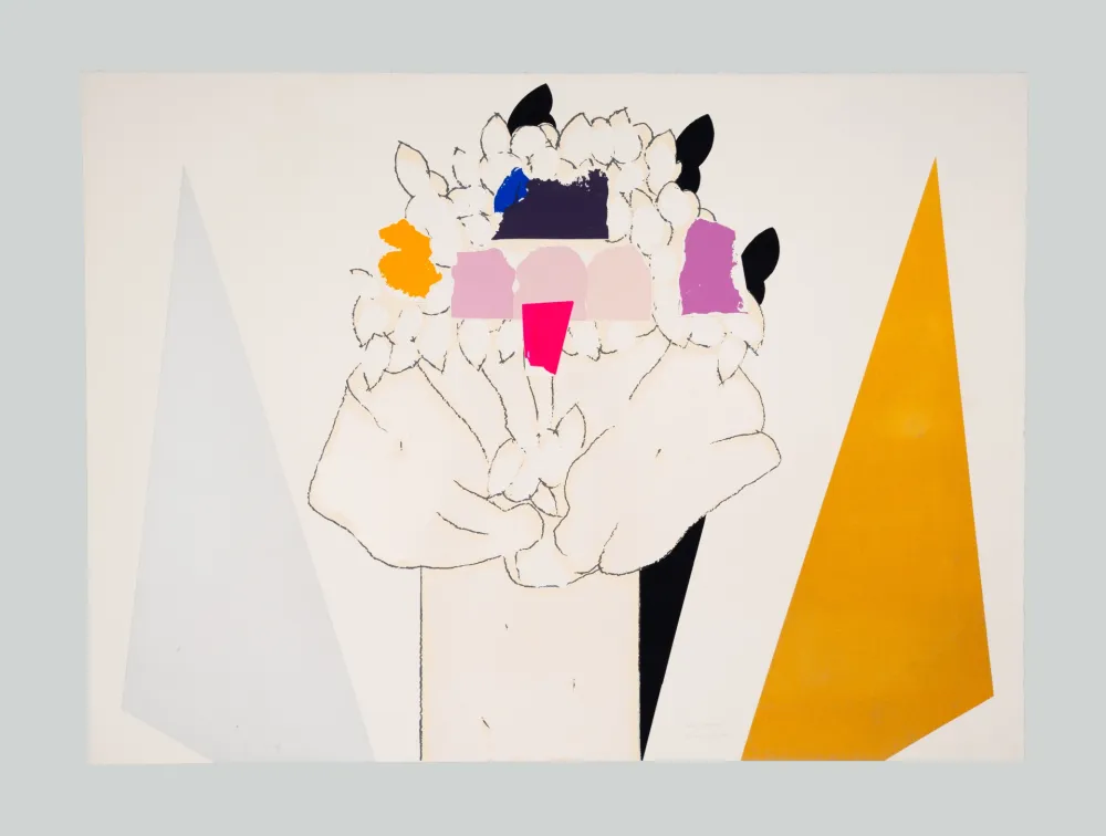 Serigrafía Pozzati - A che punto siamo con i fiori