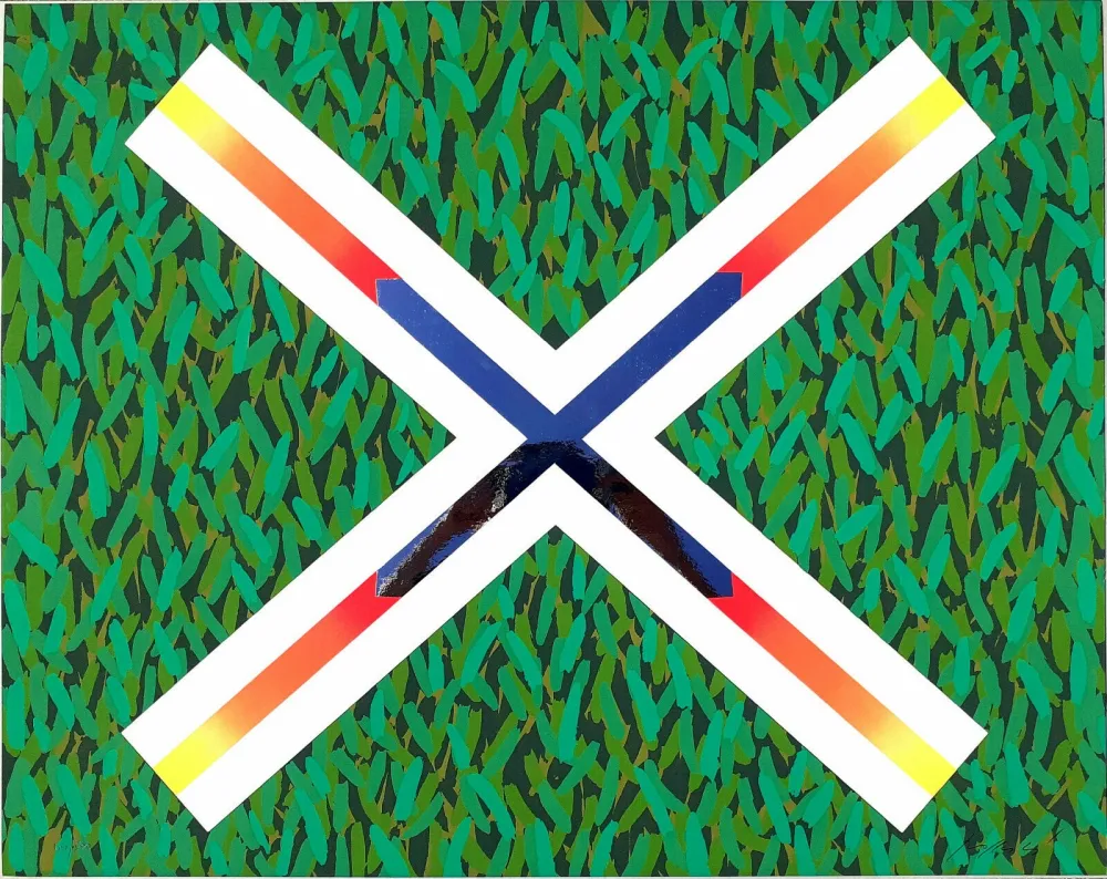 Serigrafía Pozzati - Croce di Sant'Andrea