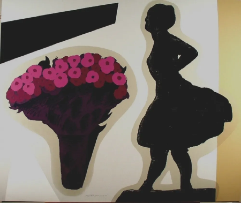 Serigrafía Pozzati - Nello studio di Degas