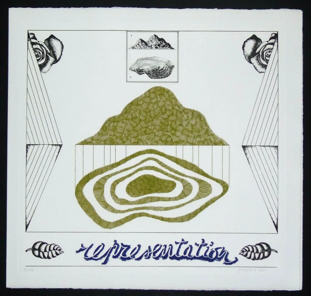 Grabado Pozzati - Representation