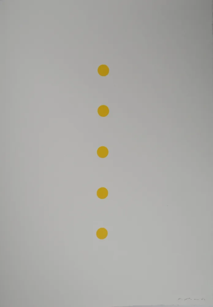 Litografía Prantl - Alignement Jaune 