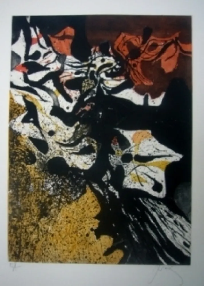 Aguafuerte Y Aguatinta Prassinos - Automne