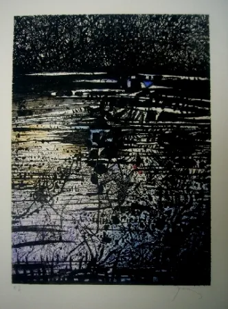 Aguafuerte Y Aguatinta Prassinos - L'étang