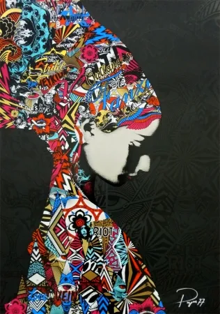 Serigrafía Prefab77 - Oulandos D'amour - Black/Blue