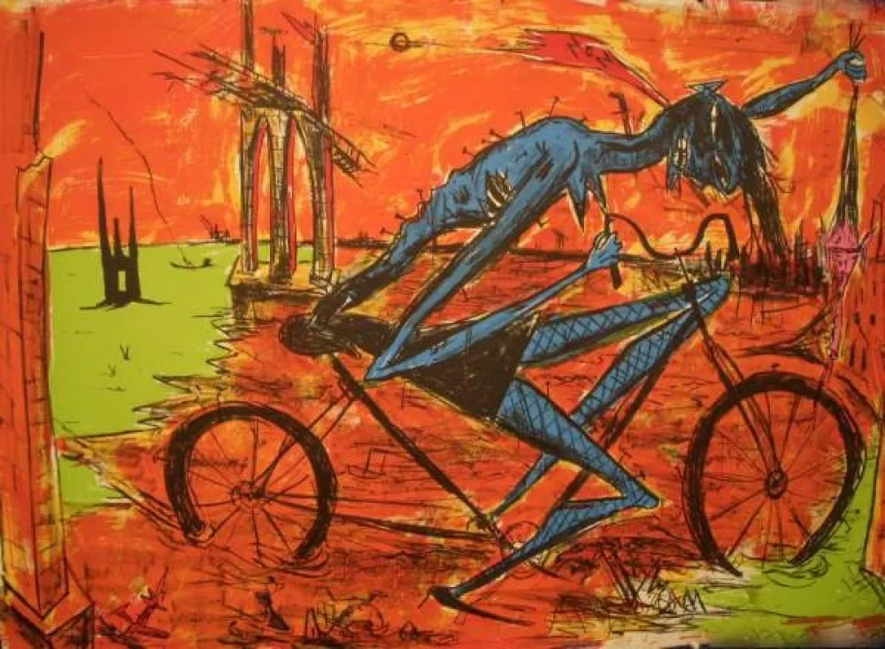 Litografía Prol - SOS