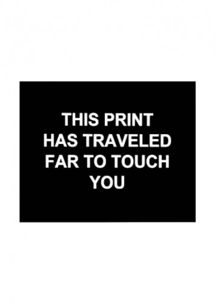 Grabado Prouvost  - This print has traveled far to touch you