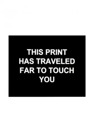 Grabado Prouvost  - This print has traveled far to touch you