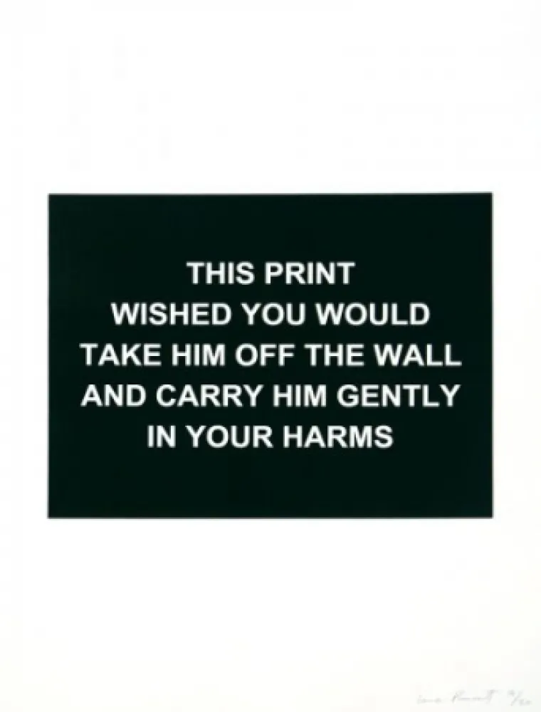 Grabado Prouvost  - This print wished you would....