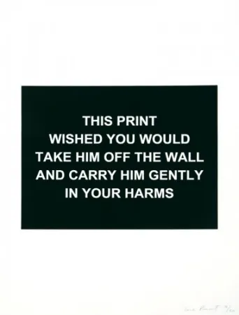 Grabado Prouvost  - This print wished you would....