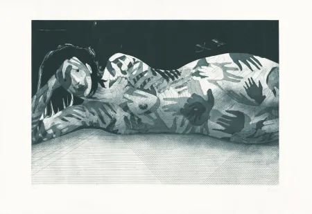 Grabado Prudhomme - Sans Titre (Mains positives, Mains négatives)