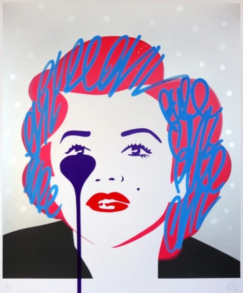 Serigrafía Pure Evil - The last Marilyn (silver dots)