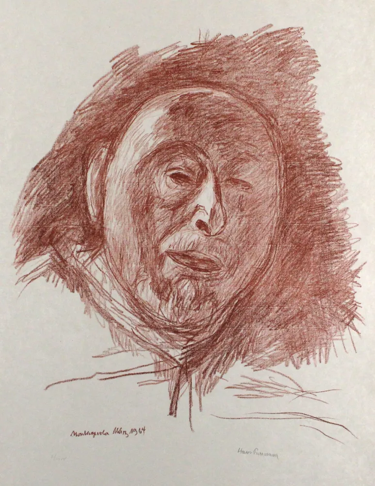 Litografía Purrmann - Selbstbildnis