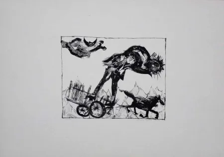 Litografía Pyroth - Der Sommerdieb.  Ein finnisches Märchen.