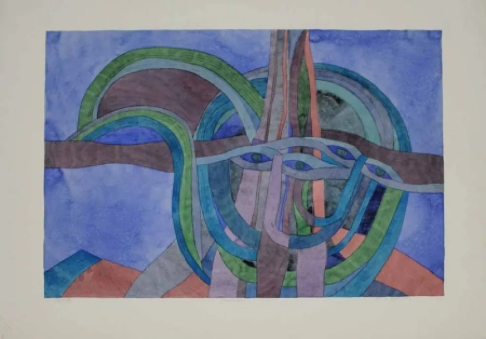 Aguafuerte Y Aguatinta Pyroth - Rundmasken